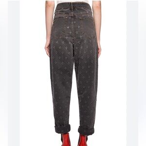 Isabel ÉTOILE Marant Stone Washed Cut Out Jeans Size 36